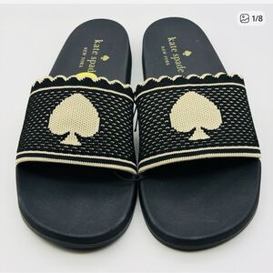 NWT Kate Spade La Jolla Black/Cream Sandals 9B
